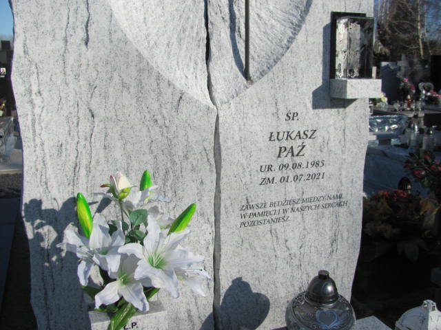 Łukasz Paź 1985 Wyszków - Grobonet - Wyszukiwarka osób pochowanych
